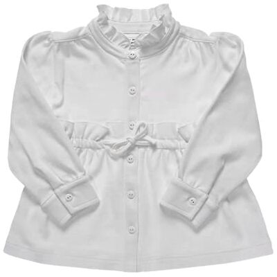 Naty Eco by Babyflickor vit blus 74/80 klänning, vit, 74 Naty Eco by Babyflickor vit blus 74/80 klänning, vit, 74