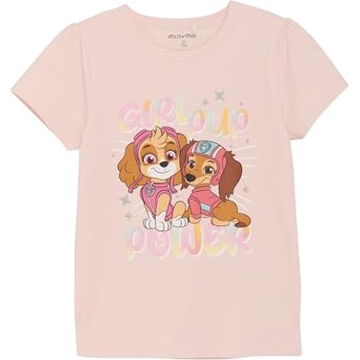 MINYMO Kortärmad t-shirt med Paw Patrol-tryck, ROSA, 110 cm MINYMO Kortärmad t-shirt med Paw Patrol-tryck, ROSA, 110 cm