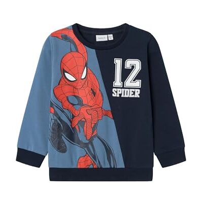 NAME IT Pojke sweatshirt Spider-Man, Koronettblå, 92 NAME IT Pojke sweatshirt Spider-Man, Koronettblå, 92