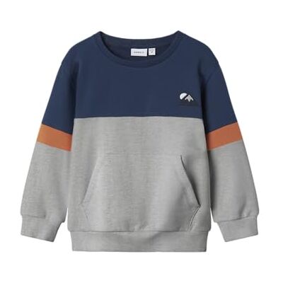 NAME IT Namn IT Nmmodie Ls Nreg Sweat Bru Box, Insignia blå, 104 NAME IT Namn IT Nmmodie Ls Nreg Sweat Bru Box, Insignia blå, 104