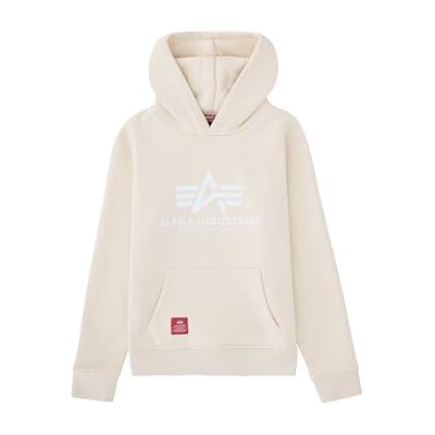 Alpha Industries Basic Hoody för barn, Jet Stream White, 122/128 Alpha Industries Basic Hoody för barn, Jet Stream White, 122/128