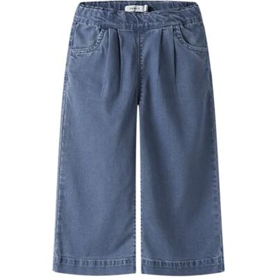NAME IT Nmfbella Wide Pull Up Jeans 2533-Yb T, Mellanblå denim, 104 NAME IT Nmfbella Wide Pull Up Jeans 2533-Yb T, Mellanblå denim, 104