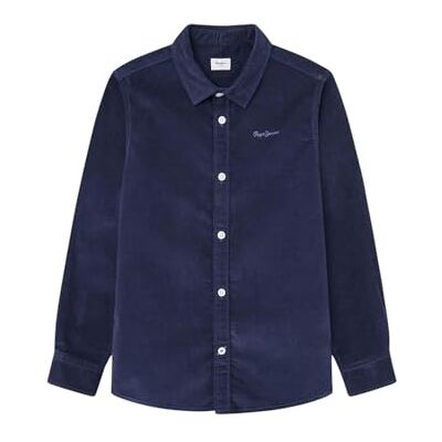 Pepe Jeans pojke Nicson skjorta, Blå (Dulwich blå), 12 år Pepe Jeans pojke Nicson skjorta, Blå (Dulwich blå), 12 år