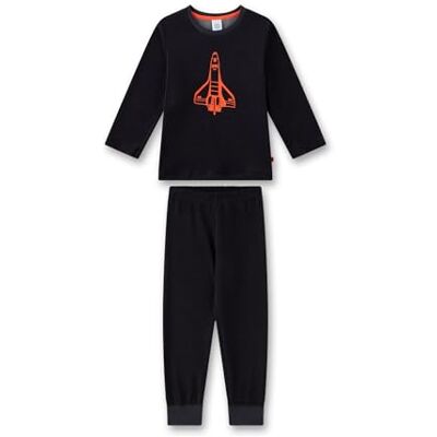 Sanetta pojkpyjamas lång grå högkvalitativ och bekväm pyjamas av frotté för pojkar. Långärmad pyjamas med raketmotiv pyjamas-set för pojkar, GRÅ, 98 cm Sanetta pojkpyjamas lång grå högkvalitativ och bekväm pyjamas av frotté för pojkar. Långärmad pyjamas med raketmotiv pyjamas-set för pojkar, GRÅ, 98 cm
