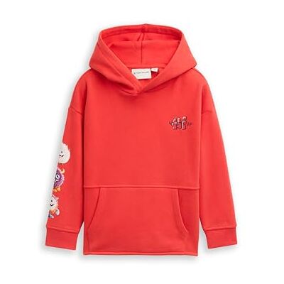 TOM TAILOR Barn pojkar sweatshirt, 38337 – mjuk röd, 104 TOM TAILOR Barn pojkar sweatshirt, 38337 – mjuk röd, 104