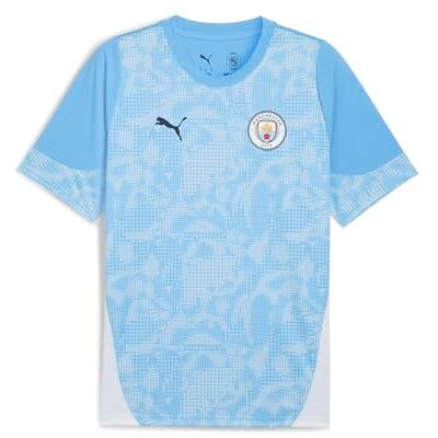 PUMA Manchester City FC Barn Träningströja 25/26, Blå (Team Light Blue x White), 176 PUMA Manchester City FC Barn Träningströja 25/26, Blå (Team Light Blue x White), 176