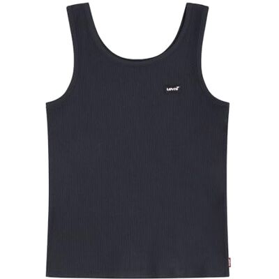 Levi's KT-Knit Top Ribbad T-tröja Flicka, Svart, 14 år Levi's KT-Knit Top Ribbad T-tröja Flicka, Svart, 14 år
