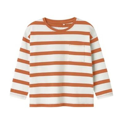 NAME IT nmmleroy Ls RLX topp, Dusty orange, 116 NAME IT nmmleroy Ls RLX topp, Dusty orange, 116