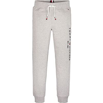 Tommy Hilfiger barn unisex joggingbyxor essential sweatpants ekologisk bomull, Grå (Light Grey Heather), 8 år Tommy Hilfiger barn unisex joggingbyxor essential sweatpants ekologisk bomull, Grå (Light Grey Heather), 8 år