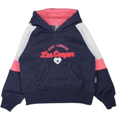 Lee Cooper , Huvtröja, flicka, marinblå, storlek 12A LC12210 SW S1-12A, Färg: blå, 12 �r Lee Cooper , Huvtröja, flicka, marinblå, storlek 12A LC12210 SW S1-12A, Färg: blå, 12 �r