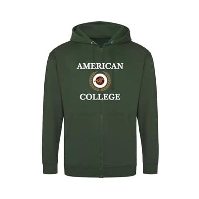 AMERICAN COLLEGE USA Tröja tröja med tryck varma kläder unisex barn pojkar och flickor casual modell ACSZW7 mörkgrön 12 år, Färg: grön, 12 �r AMERICAN COLLEGE USA Tröja tröja med tryck varma kläder unisex barn pojkar och flickor casual modell ACSZW7 mörkgrön 12 år, Färg: grön, 12 �r