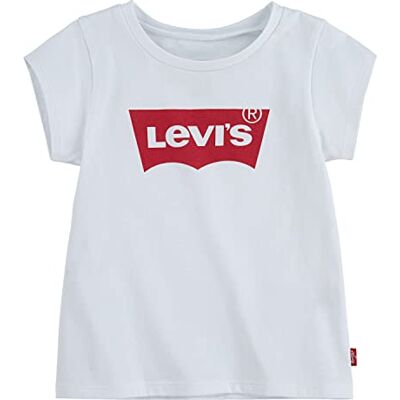 Levi's Baby Girls Lvg Ss Batwing a Line T-shirt 1eb526 T-shirt, Röd/vit, 3 månader Levi's Baby Girls Lvg Ss Batwing a Line T-shirt 1eb526 T-shirt, Röd/vit, 3 månader