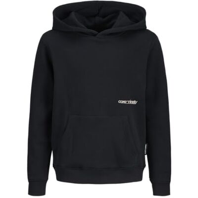JACK & JONES JUNIOR Jcogrid Sweat Hood Jnr, svart, 140 JACK & JONES JUNIOR Jcogrid Sweat Hood Jnr, svart, 140