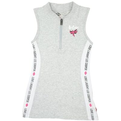 Lee Cooper flicka Vestido Niña, avslappnad klänning, grå, 6 år Lee Cooper flicka Vestido Niña, avslappnad klänning, grå, 6 år
