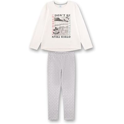 Sanetta Flickpyjamas off-white högkvalitativ och bekväm pyjamas av bomull för flickor. Långärmad pyjamas med fototryck pyjamas-set för flickor, Beige, 140 Sanetta Flickpyjamas off-white högkvalitativ och bekväm pyjamas av bomull för flickor. Långärmad pyjamas med fototryck pyjamas-set för flickor, Beige, 140