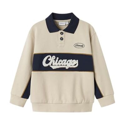 NAME IT pojkar Nmmlucan Ls Nreg Sweat Polo Unb, Peyote, 98 NAME IT pojkar Nmmlucan Ls Nreg Sweat Polo Unb, Peyote, 98