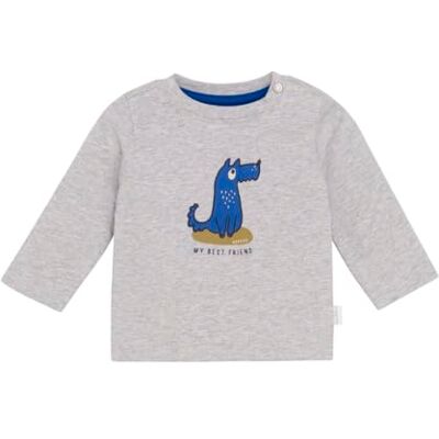Noppies Baby pojkar te shafer långärmad, Grå melerad – P287, 74 cm Noppies Baby pojkar te shafer långärmad, Grå melerad – P287, 74 cm
