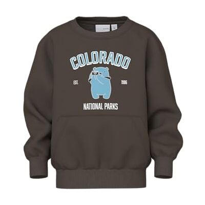 NAME IT pojkar Nmmvoder Ls Nreg sweat box unb, Turkiskt kaffe, 98 NAME IT pojkar Nmmvoder Ls Nreg sweat box unb, Turkiskt kaffe, 98