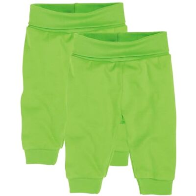 Playshoes Baby pumpbyxor joggingbyxor 2-pack, Grön, 62 Playshoes Baby pumpbyxor joggingbyxor 2-pack, Grön, 62