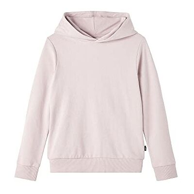 NAME IT Flicka tröja med huva av ekologisk bomull, Främt lila, 116 cm NAME IT Flicka tröja med huva av ekologisk bomull, Främt lila, 116 cm