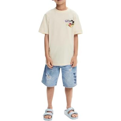 Desigual TS_Mood_Musse T-shirt för pojkar, Vit, 8 år Desigual TS_Mood_Musse T-shirt för pojkar, Vit, 8 år