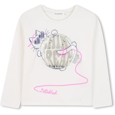 Billieblush U21405 t-shirt för flickor, Vit, 2 år Billieblush U21405 t-shirt för flickor, Vit, 2 år