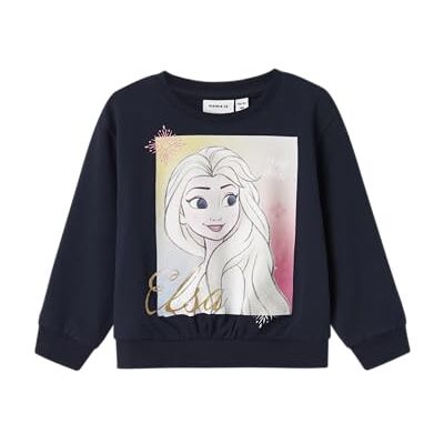 NAME IT Namn IT flicka Nmfjill Frozen Nreg Sweat Unb Wdi, marinblå blazer, 98 NAME IT Namn IT flicka Nmfjill Frozen Nreg Sweat Unb Wdi, marinblå blazer, 98