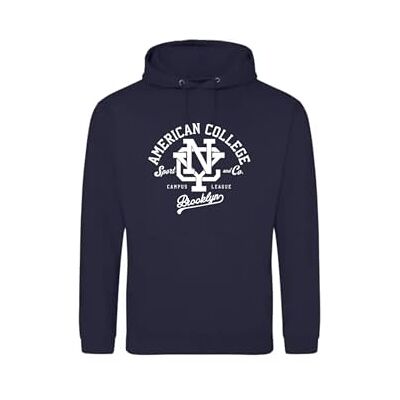 AMERICAN COLLEGE USA Tröja tröja med tryck varma kläder unisex barn pojkar och flickor casual modell ACSCW6 Navy 12 ÅR, Färg: blå, 12 �r AMERICAN COLLEGE USA Tröja tröja med tryck varma kläder unisex barn pojkar och flickor casual modell ACSCW6 Navy 12 ÅR, Färg: blå, 12 �r