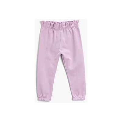 Koton Baby flicka basic joggare tröja elastiskt midjeband borstad interiör sweatpants, Lila (370), 6-9 månader Koton Baby flicka basic joggare tröja elastiskt midjeband borstad interiör sweatpants, Lila (370), 6-9 månader