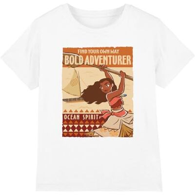 Moana mandarin creative ltd Bold Adventurer Girls T-tröja, Vit, 7-8 år, Vit, 7-8 �r Moana mandarin creative ltd Bold Adventurer Girls T-tröja, Vit, 7-8 år, Vit, 7-8 �r