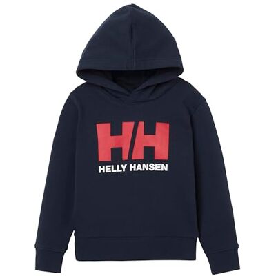 Helly Hansen barn unisex K Hh logo huvtröja 2.0, marinblå, 1 Helly Hansen barn unisex K Hh logo huvtröja 2.0, marinblå, 1