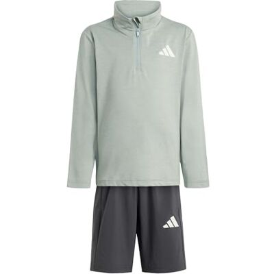adidas Uniseks dzieci GOTO PZ LITTLE KIDS SPORTS SET, off white/Wonder Sage/white, 18-24 Months adidas Uniseks dzieci GOTO PZ LITTLE KIDS SPORTS SET, off white/Wonder Sage/white, 18-24 Months