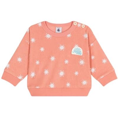 Petit Bateau Sweatshirt för pojkar, Aprikos/Malvavisco, 12 mesi Petit Bateau Sweatshirt för pojkar, Aprikos/Malvavisco, 12 mesi