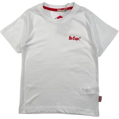 Lee Cooper , T-shirt, pojke, flicka, (4–14 år), polo, linne, skjorta, tryck, kläder, unisex, barn, sport, andas, modell GLC121210, TS S3-8A, vit, Vitt och blått, 8 �r Lee Cooper , T-shirt, pojke, flicka, (4–14 år), polo, linne, skjorta, tryck, kläder, unisex, barn, sport, andas, modell GLC121210, TS S3-8A, vit, Vitt och blått, 8 �r