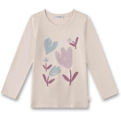 Sanetta långärmad tröja för flickor beige Högkvalitativ och mysig skjorta av ekologisk bomull för flickor. Långärmad skjorta med blommotiv Barnkläder, Beige, 110 cm Sanetta långärmad tröja för flickor beige Högkvalitativ och mysig skjorta av ekologisk bomull för flickor. Långärmad skjorta med blommotiv Barnkläder, Beige, 110 cm