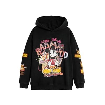 Desigual Sweat_Musse Mood Sweatshirt för pojkar, svart, 12 år Desigual Sweat_Musse Mood Sweatshirt för pojkar, svart, 12 år