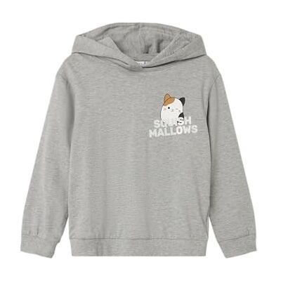 NAME IT flicka Nkfofi Squish Nreg sweat Wh Bru Vde sweatshirt, Grå melange, 122-128 NAME IT flicka Nkfofi Squish Nreg sweat Wh Bru Vde sweatshirt, Grå melange, 122-128