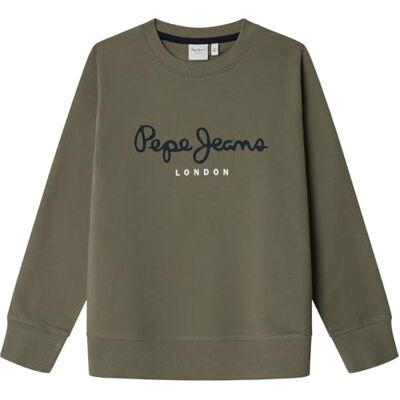 Pepe Jeans pojke konst crewneck sweatshirt, grön (MILITÄR GRÖN), 6, Grön (militärgrön), 6 år Pepe Jeans pojke konst crewneck sweatshirt, grön (MILITÄR GRÖN), 6, Grön (militärgrön), 6 år