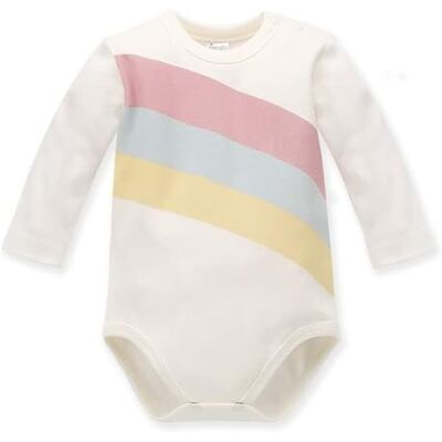 Pinokio Bodysuit Romantic, 100% bomull, écru med regnbåge, flickor 62-92 (74), Ecru Romantisk, 74 cm Pinokio Bodysuit Romantic, 100% bomull, écru med regnbåge, flickor 62-92 (74), Ecru Romantisk, 74 cm