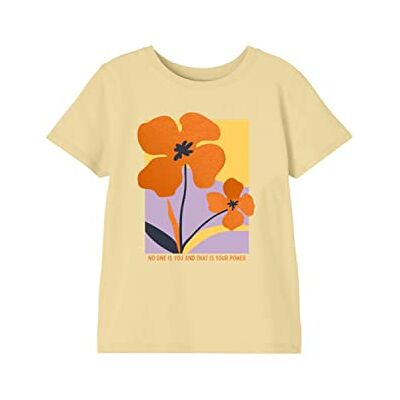 NAME IT Namn IT flicka Nkfhalotte Ss Top T-shirt, Dubbel grädde, 116 NAME IT Namn IT flicka Nkfhalotte Ss Top T-shirt, Dubbel grädde, 116