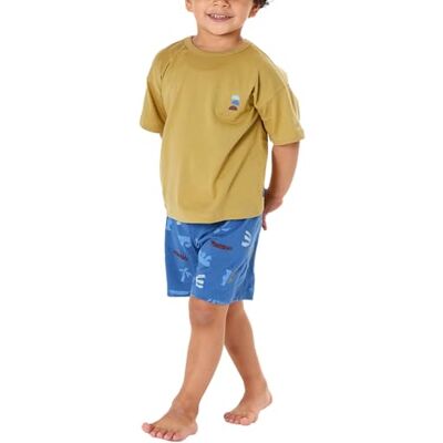 Schiesser pyjamas för pojkar kort pyjamas – 100% ekologisk bomull – storlek 92 till 140, kaki, 92 Schiesser pyjamas för pojkar kort pyjamas – 100% ekologisk bomull – storlek 92 till 140, kaki, 92