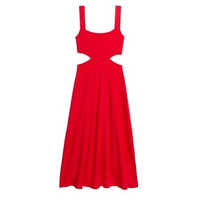 SUPERDRY Tröja utskuren midiklänning W8011607A Tango Red storlek 14, Tango Red, 40 SUPERDRY Tröja utskuren midiklänning W8011607A Tango Red storlek 14, Tango Red, 40