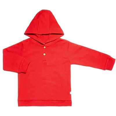 Leela Cotton Kapuzenshirt, Ziegelrot huvtröja barn unisex, Ziegelrot, 80 Leela Cotton Kapuzenshirt, Ziegelrot huvtröja barn unisex, Ziegelrot, 80