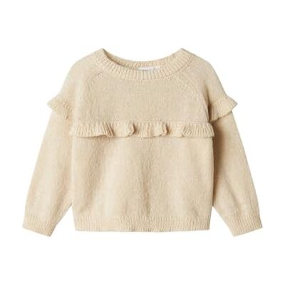 NAME IT Namn IT flicka Nmfosminna Ls stickad stickad tröja, Sommarsand, 92 NAME IT Namn IT flicka Nmfosminna Ls stickad stickad tröja, Sommarsand, 92