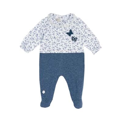 Chicco Bomull Onesie med fötter pyjamas för pojkar och småbarn, Mörkblå, 0 mesi Chicco Bomull Onesie med fötter pyjamas för pojkar och småbarn, Mörkblå, 0 mesi