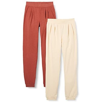 MINYMO Girl's Basic Sweat (2-pack) lediga byxor, mahogny, 152 MINYMO Girl's Basic Sweat (2-pack) lediga byxor, mahogny, 152