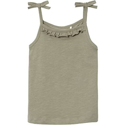 NAME IT Nmfhelen Strap Top T-tröja för Tjejer, Dried Sage, 92 NAME IT Nmfhelen Strap Top T-tröja för Tjejer, Dried Sage, 92