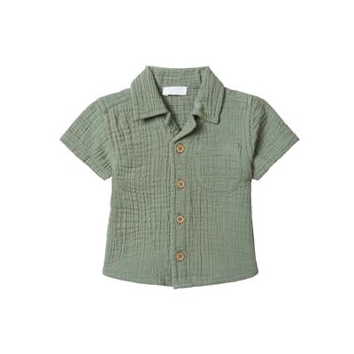 Noppies Baby pojkar pojkar blus Ballville blus, Agave Green – N037, 56 cm Noppies Baby pojkar pojkar blus Ballville blus, Agave Green – N037, 56 cm