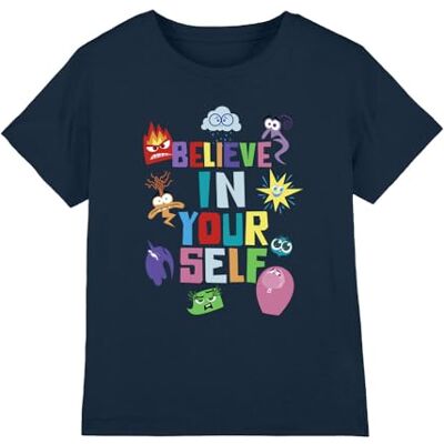 Disney Inuti och ut 2 Believe in Yourself Unisex Barn T-shirt, Marinblå, 7-8 år, Marinblått Xsp, 7-8 År Disney Inuti och ut 2 Believe in Yourself Unisex Barn T-shirt, Marinblå, 7-8 år, Marinblått Xsp, 7-8 År