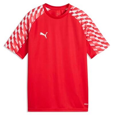 PUMA TeamLiga Jersey Junior unisex vuxen Shirt, 26 RED- WHITE- RED, 116 PUMA TeamLiga Jersey Junior unisex vuxen Shirt, 26 RED- WHITE- RED, 116